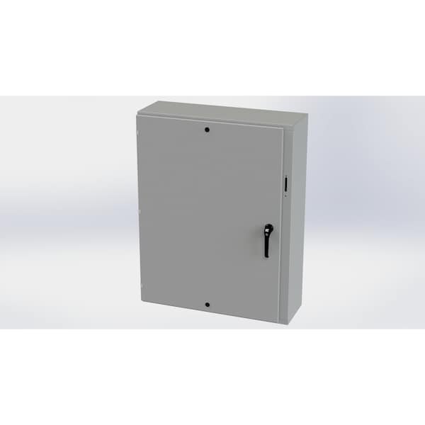 Saginaw Control & Engineering Carbon Steel Electrical Enclosures, 48 in H, 12 in D, 37.38 in W, NEMA 3R, 4, 12, 13, Hinged - SCE-48XEL3712LP
