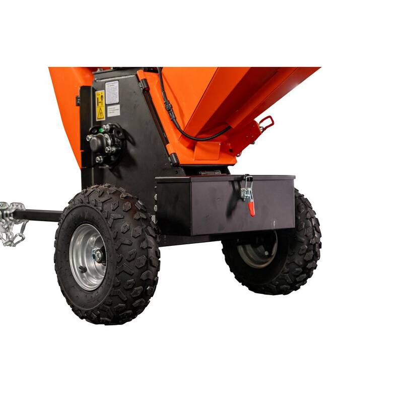 DK2 4 in. 7 HP 208cc Commercial Gas Powered Chipper Powered by KOHLER Command PRO with Trailer Tow Hitch - OPC524