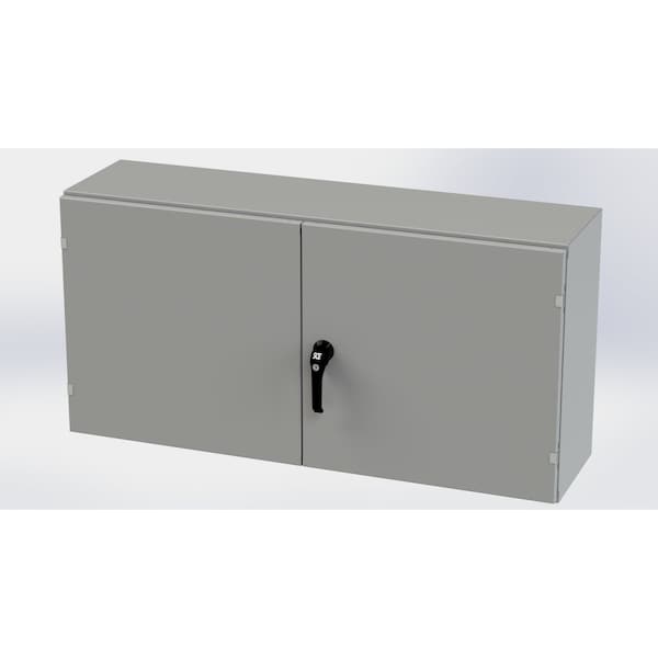 Saginaw Control & Engineering Carbon Steel Electrical Enclosures, 24 in H, 12 in D, 48 in W, NEMA 3R, 12, 13 - SCE-244812WFLP