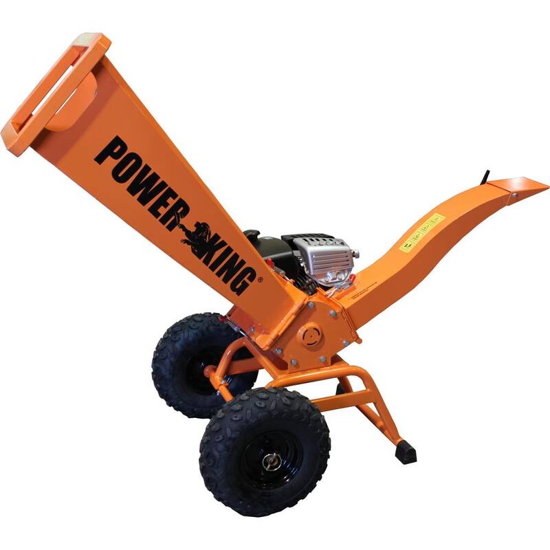 Power King 2.8 in. 6.5 HP Direct Drive Gas Powered Residential Wood Chipper Shredder with Kohler Engine - PK0913DD