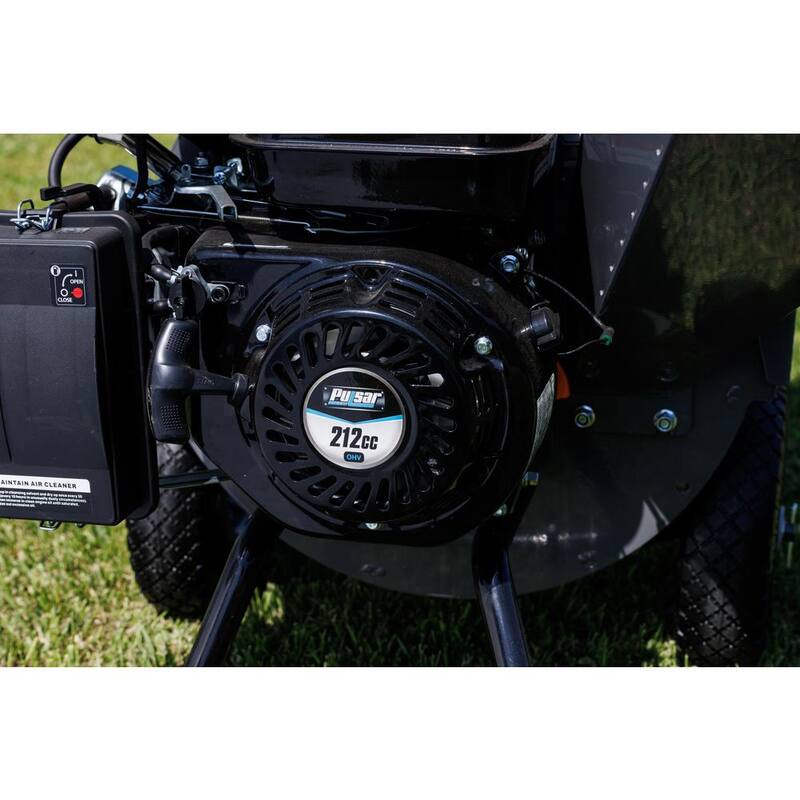 Pulsar 3 in. 7 HP Gas Powered Chipper Shredder with Bagging System - PTG36212
