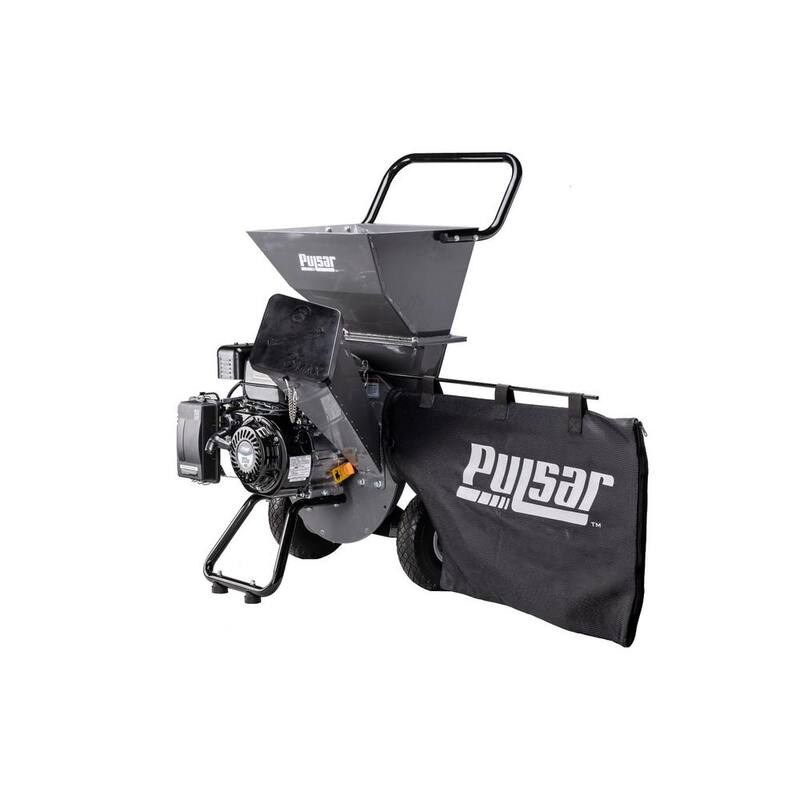 Pulsar 3 in. 7 HP Gas Powered Chipper Shredder with Bagging System - PTG36212