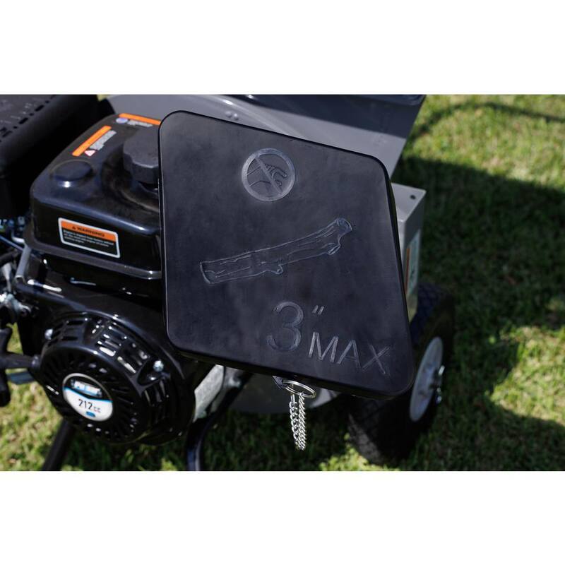 Pulsar 3 in. 7 HP Gas Powered Chipper Shredder with Bagging System - PTG36212