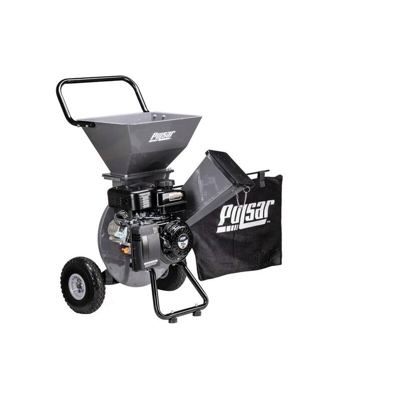 Pulsar 3 in. 7 HP Gas Powered Chipper Shredder with Bagging System - PTG36212