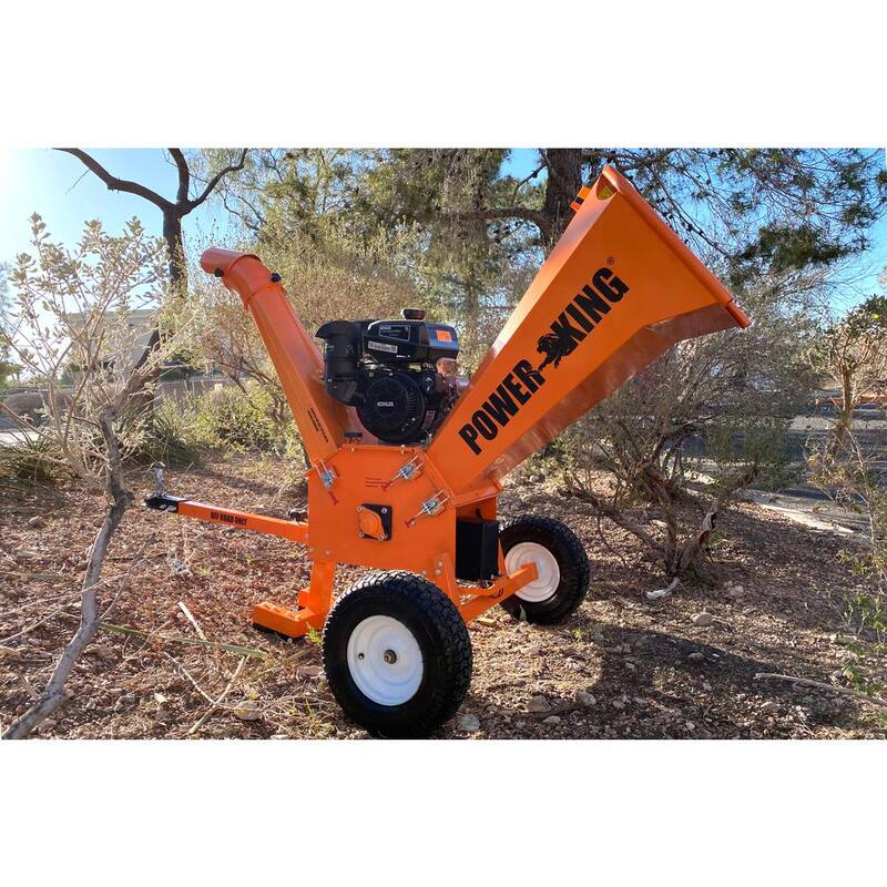 Power King Reconditioned 5 in. 14 HP Electric Start Kohler Gas Powered Wood Chipper Shredder - PK0915-EH1-R