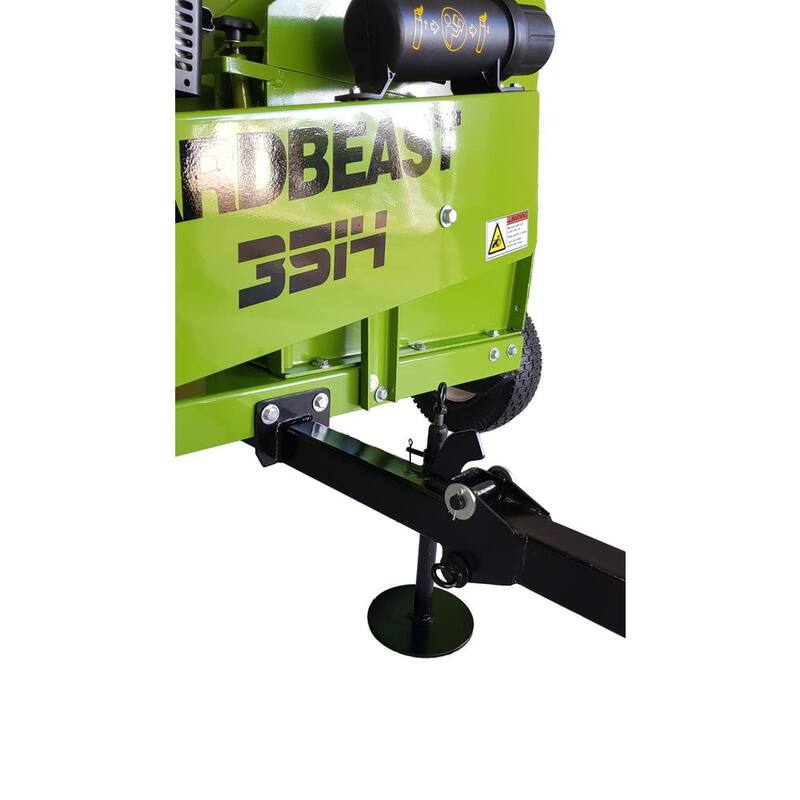 Yardbeast Tru-Feed 3.5 in. Professional Chipper 14 HP Gas Kohler CH440 ATV Towable Trailer, Rotational Discharge Dual Belt Clutch - YB3514ATV