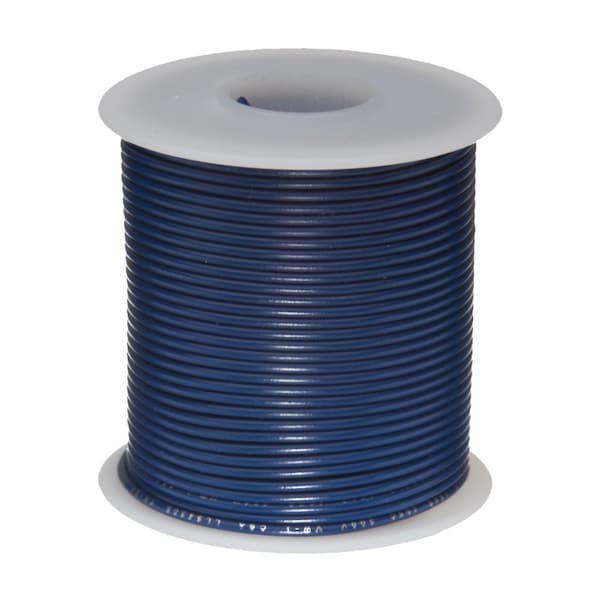Remington Industries Hookup Wire, 14 AWG, Blue, 25 ft - 14UL3173STRBLU25
