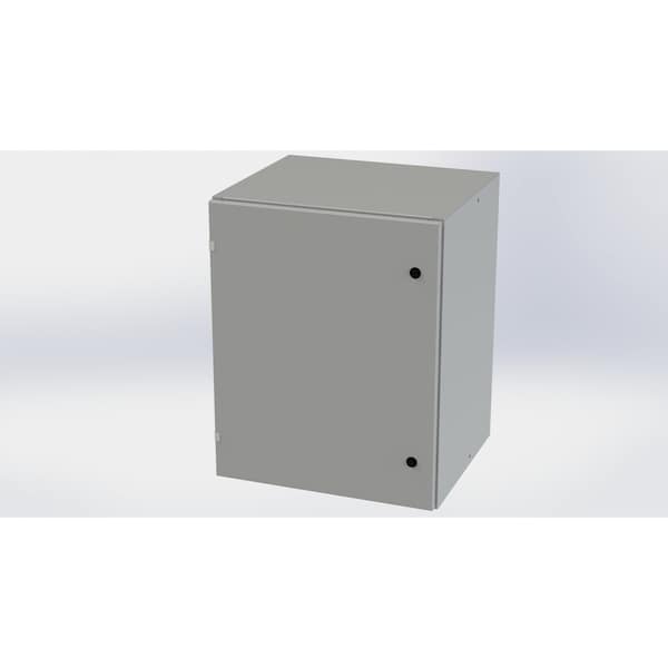 Saginaw Control & Engineering Carbon Steel Electrical Enclosures, 30 in H, 20 in D, 24 in W, NEMA 3R, 4, 12, 13, Hinged - SCE-30EL2420LP