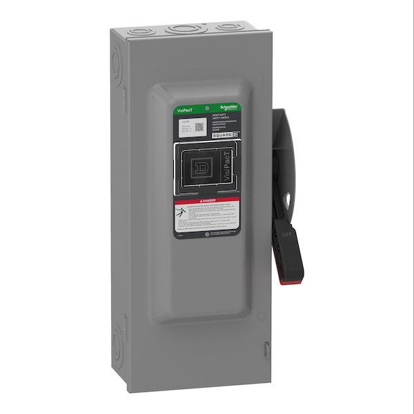 Interruptor de seguridad sin fusible Schneider Electric, 600V AC/DC, 3 polos - VHU363
