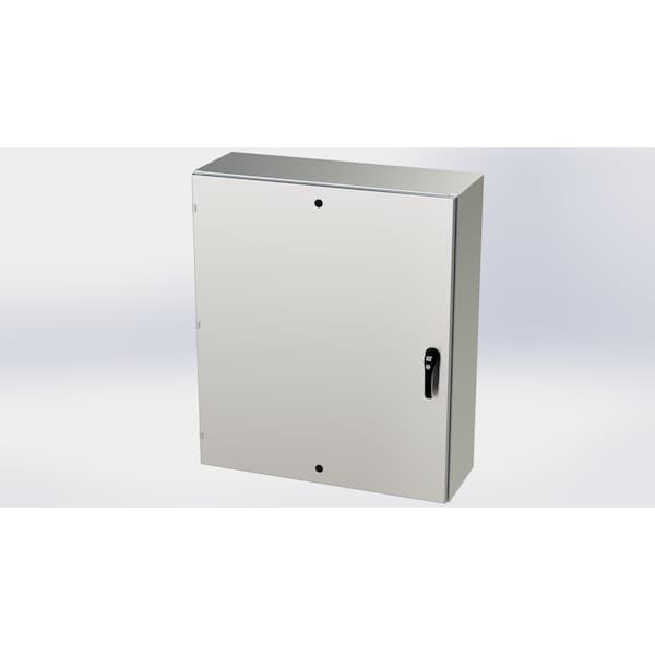 Saginaw Control & Engineering 304 Stainless Steel Electrical Enclosures, 42 in H, 12 in D, 36 in W, NEMA 3R, 4, 4X, 12, 13 - SCE-42EL3612SSLPPL