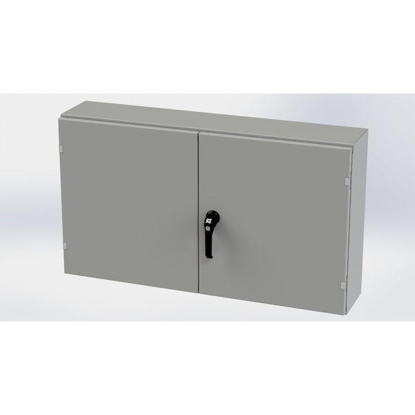 Saginaw Control & Engineering Carbon Steel Electrical Enclosures, 24 in H, 8 in D, 42 in W, NEMA 3R, 12, 13 - SCE-244208WFLP