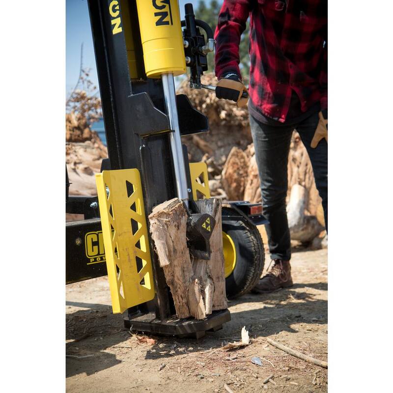 Champion Power Equipment 27-Ton 224cc Gas Wood Log Splitter with Horizontal/Vertical Operation, Auto Return and Storage Cover - 201337