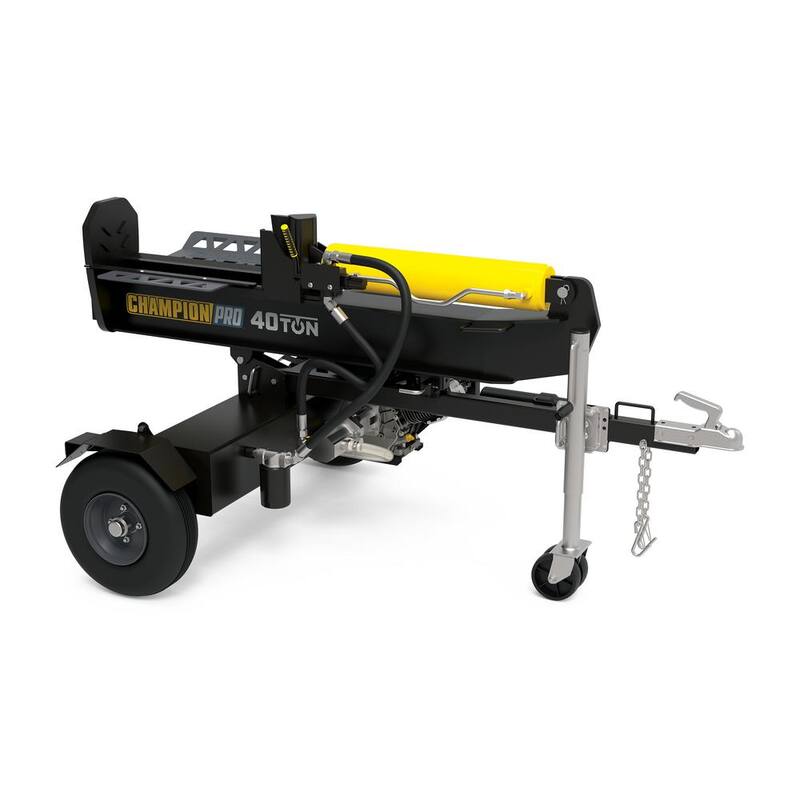 Champion Power Equipment 40-Ton 338 cc Gas Powered Hydraulic Wood Log Splitter with Vertical/Horizontal Operation and Auto Return - 201091