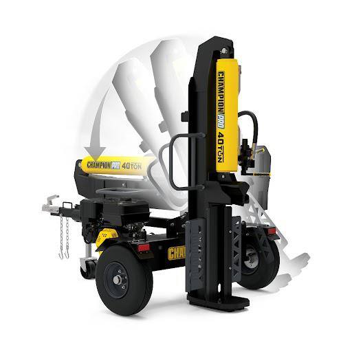 Champion Power Equipment 40-Ton 338 cc Gas Powered Hydraulic Wood Log Splitter with Vertical/Horizontal Operation and Auto Return - 201091