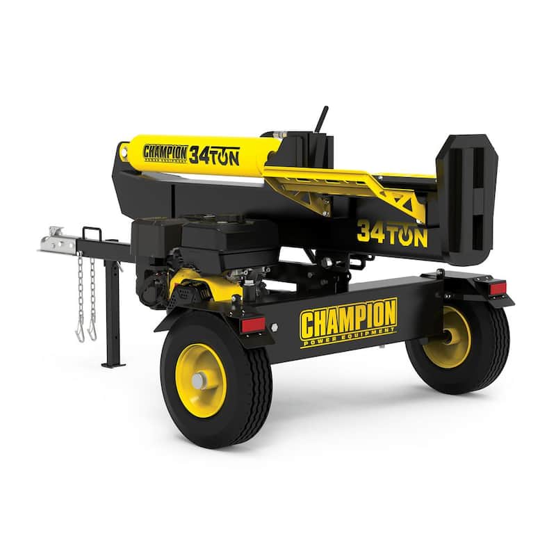 Champion Power Equipment 34 Ton 338 cc Gas Powered Hydraulic Wood Log Splitter with Vertical/Horizontal Operation and Auto Return - 100425