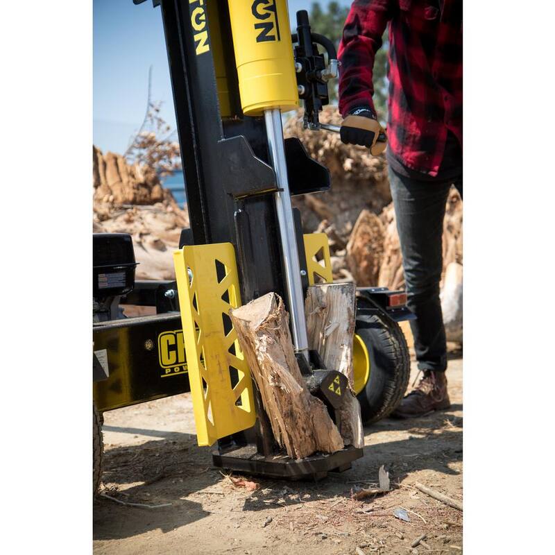 Champion Power Equipment 34 Ton 338 cc Gas Powered Hydraulic Wood Log Splitter with Vertical/Horizontal Operation and Auto Return - 100425