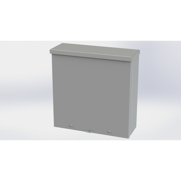 Saginaw Control & Engineering Galvanized Steel Electrical Enclosures, 12 in H, 4 in D, 12 in W, NEMA 3R, Screw On - SCE-12R124
