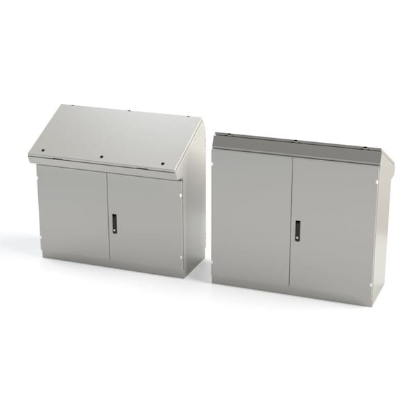 Saginaw Control & Engineering Carbon Steel Electrical Enclosures, 46-1/4 in H, 18-1/2 in D, 49-1/4 in W, NEMA 3R, 12, 13, Hinged - SCE-464919DC