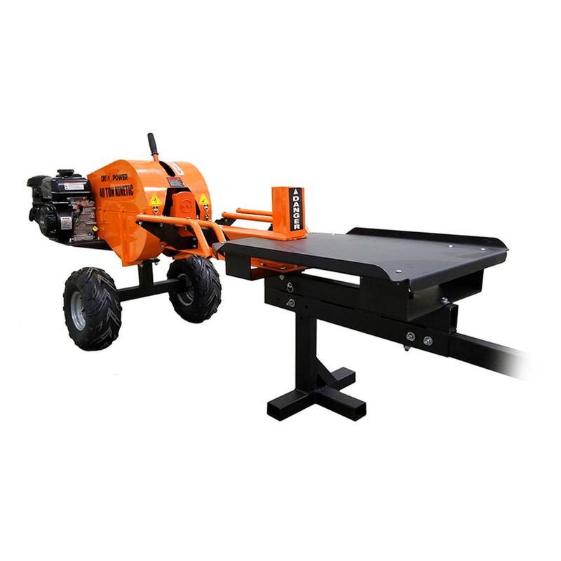 DK2 40-Ton 7 HP 208cc Certified Commercial Horizontal Kinetic Log Splitter with Kohler Engine & 1-Sec Cycle Time - OPS240