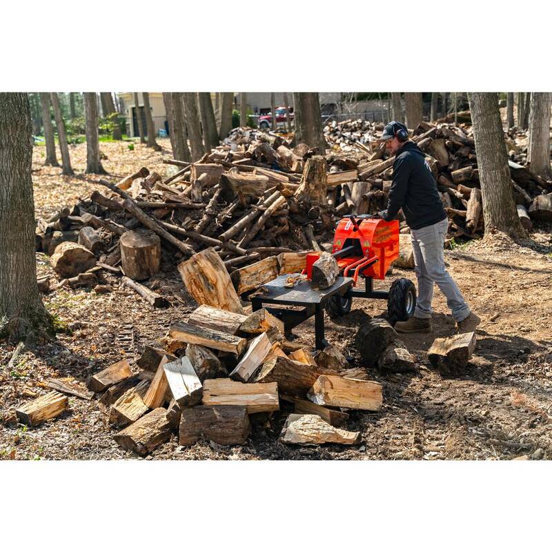 DK2 40-Ton 7 HP 208cc Certified Commercial Horizontal Kinetic Log Splitter with Kohler Engine & 1-Sec Cycle Time - OPS240
