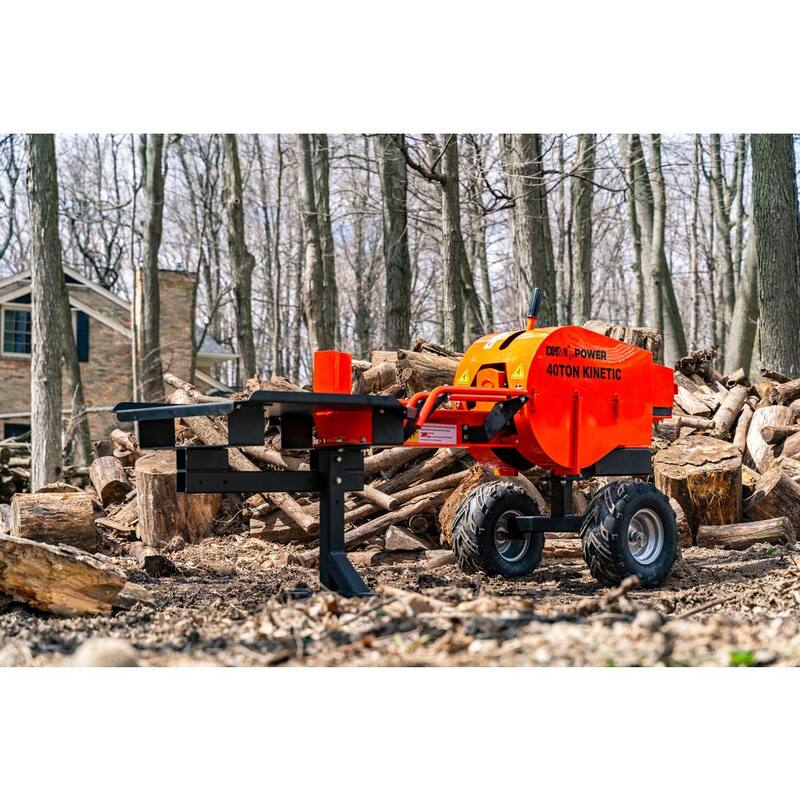 DK2 40-Ton 7 HP 208cc Certified Commercial Horizontal Kinetic Log Splitter with Kohler Engine & 1-Sec Cycle Time - OPS240
