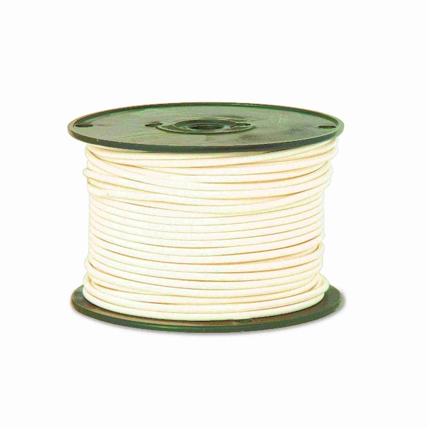 Remington Industries 12 AWG Gauge Stranded Hook Up Wire, 250 ft Length, White, 0.0808" Diameter, GPT, 60 Volts - 12GPTSTRWHI250