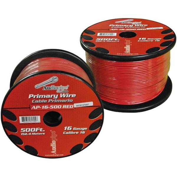 Nippon Nippon AP16500RD 500 ft. 16 Gauge Primary Wire; Red - AP16500RD