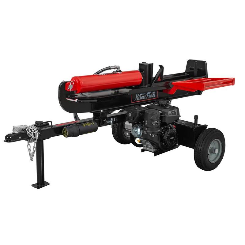 XtremepowerUS 9.5HP 37-Ton Engine Displacement in 277 cc Gas Dual Position Log Splitter with Auto Return Gas - 65070