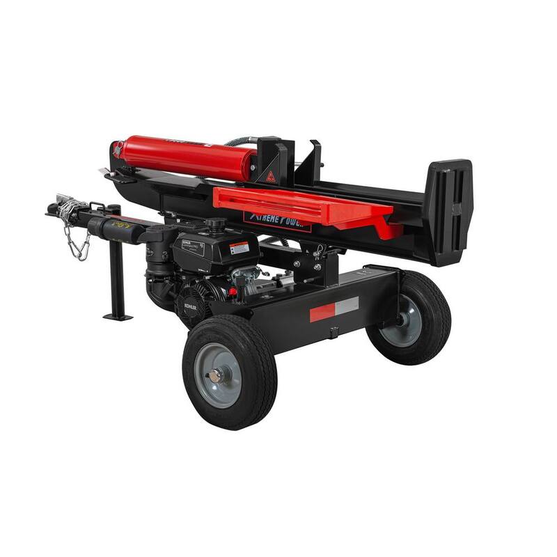 XtremepowerUS 9.5HP 37-Ton Engine Displacement in 277 cc Gas Dual Position Log Splitter with Auto Return Gas - 65070