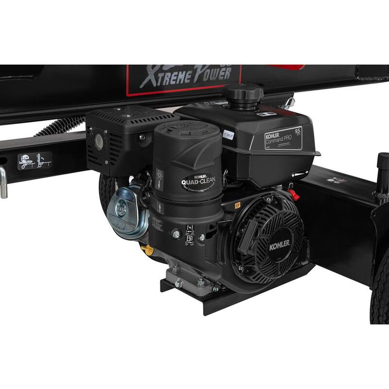 XtremepowerUS 9.5HP 37-Ton Engine Displacement in 277 cc Gas Dual Position Log Splitter with Auto Return Gas - 65070