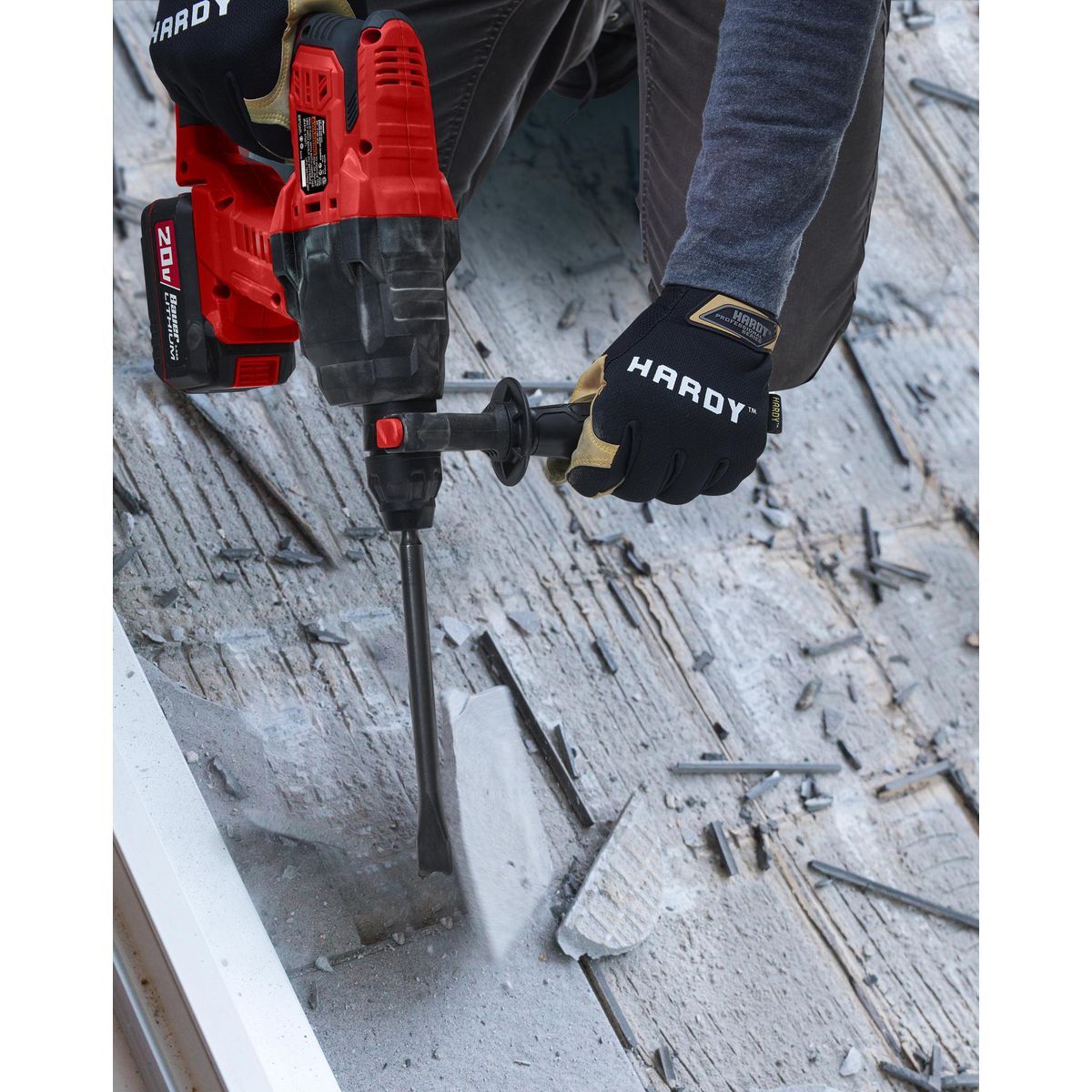 Martillo rotativo tipo SDS-PLUS inalámbrico sin escobillas Bauer de 20V, 1/2 pulgadas - Herramienta solamente - 57744