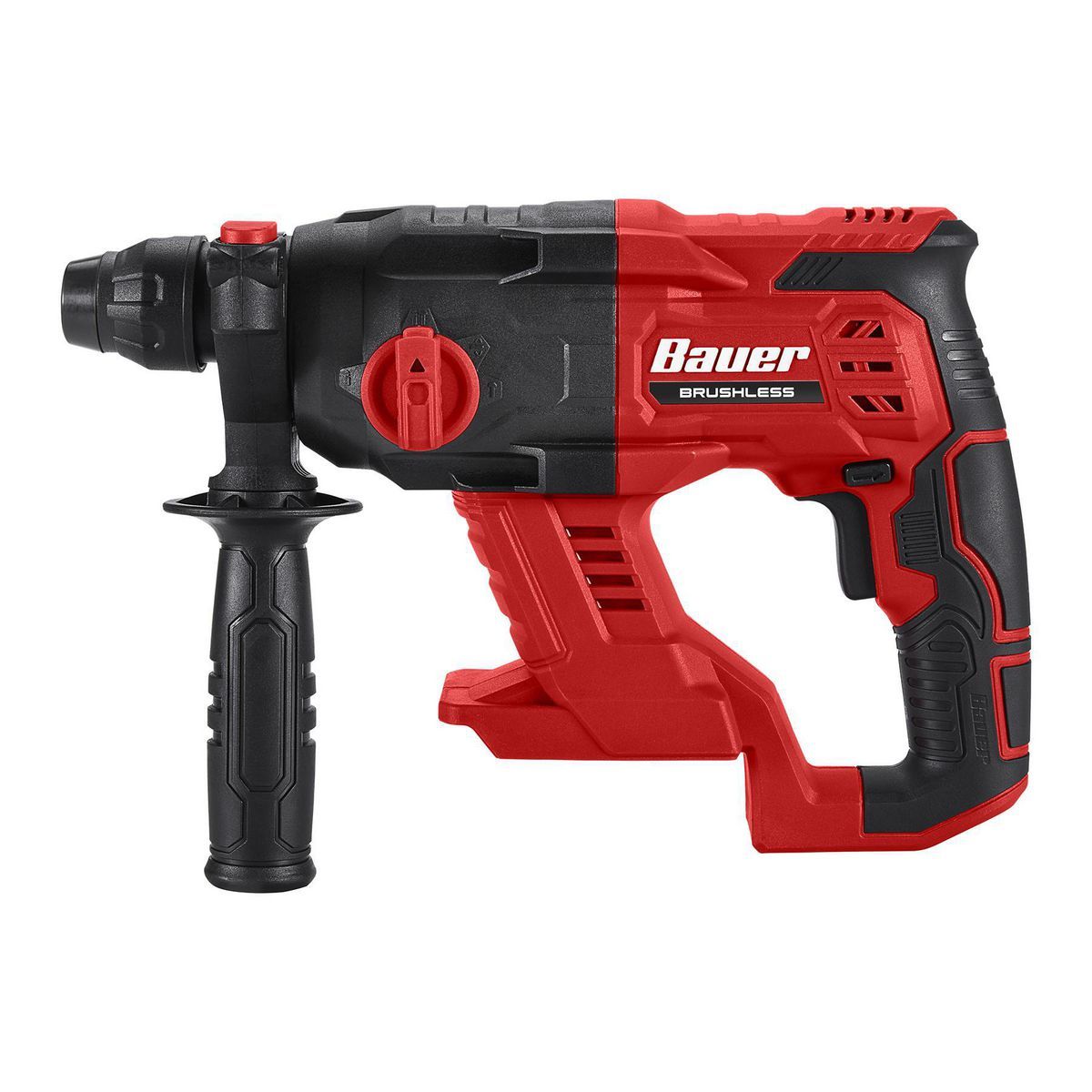 Martillo rotativo tipo SDS-PLUS inalámbrico sin escobillas Bauer de 20V, 1/2 pulgadas - Herramienta solamente - 57744