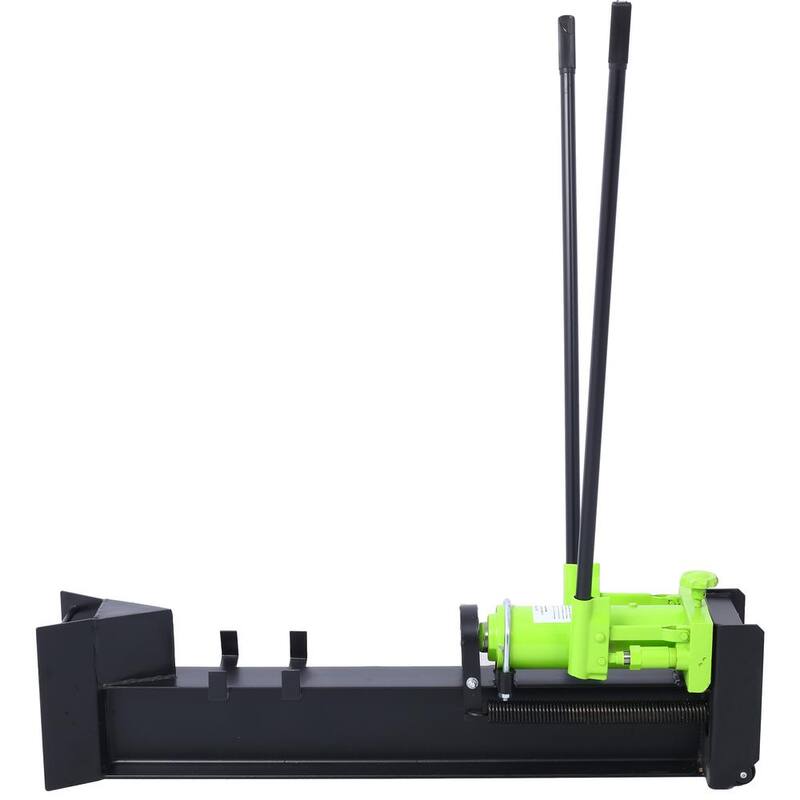 Huluwat 10-Ton Hydraulic Manual Wood Cutter Unit Log Splitter with Built -In Wheels, 0 cc Gas - S-132585