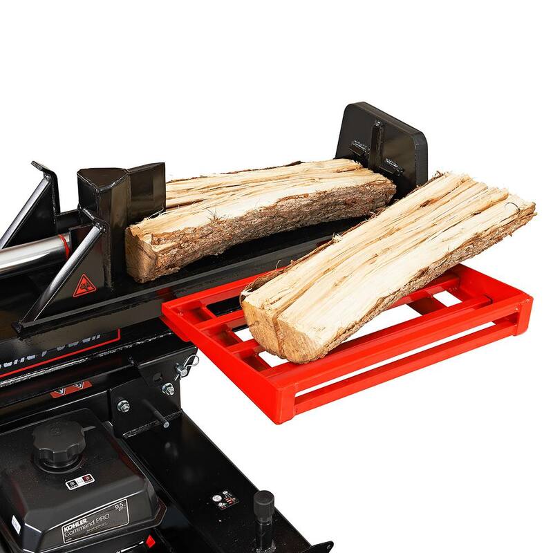 XtremepowerUS 25-Ton Horizontal/Vertical Gas Hydraulic Log Splitter 196 cc SH265 with Auto Return - 65068-H1