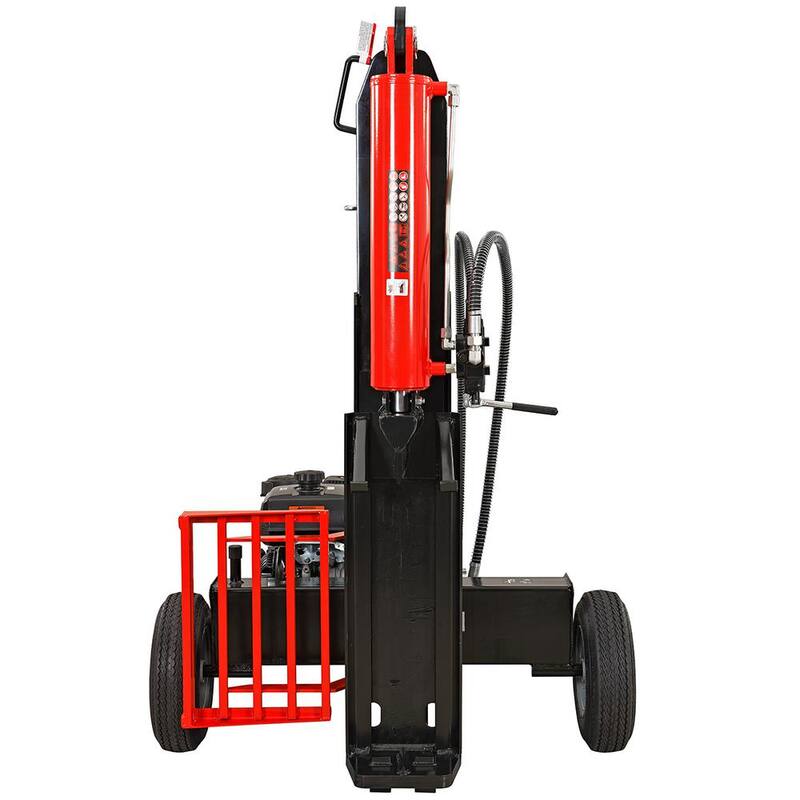 XtremepowerUS 30-Ton Horizontal/Vertical Gas Hydraulic Log Splitter 196 cc SH265 with Auto Return - 65069