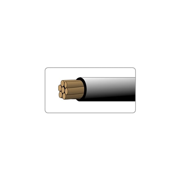 Service Wire 14-1C THW 30 MIL SOL BC, .126 OD 75C 600V RED, 1000FT - TH14SOLRD30
