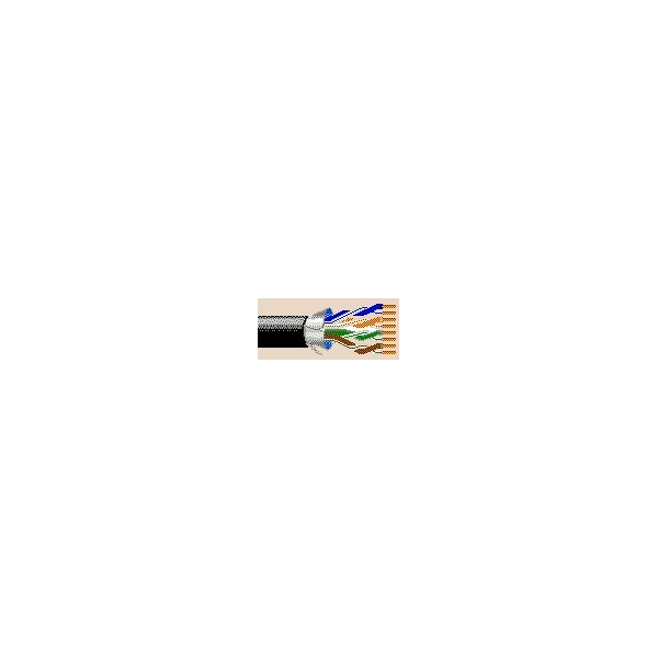 Belden 24-4P SOL BC P0 FOIL SHD, PVC JKT BLK CATEGORY 5E, CMR 75C, 1000FT - B7929A