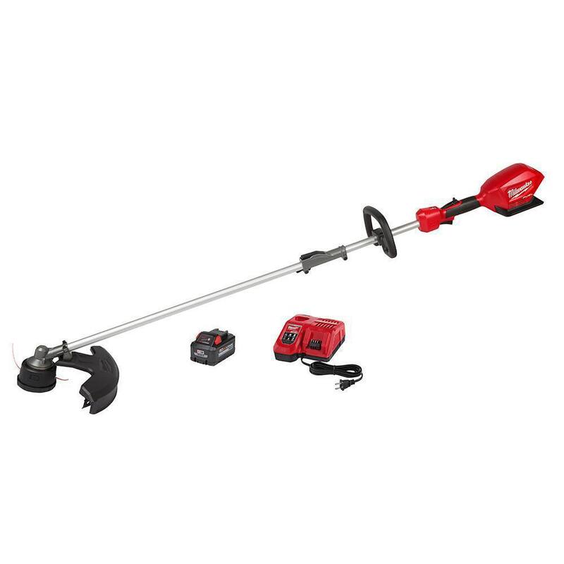 Milwaukee M18 FUEL 18V Lithium-Ion Brushless Cordless String Trimmer with QUIK-LOK Attachment Capability and 8.0 Ah Battery - 2825-21ST