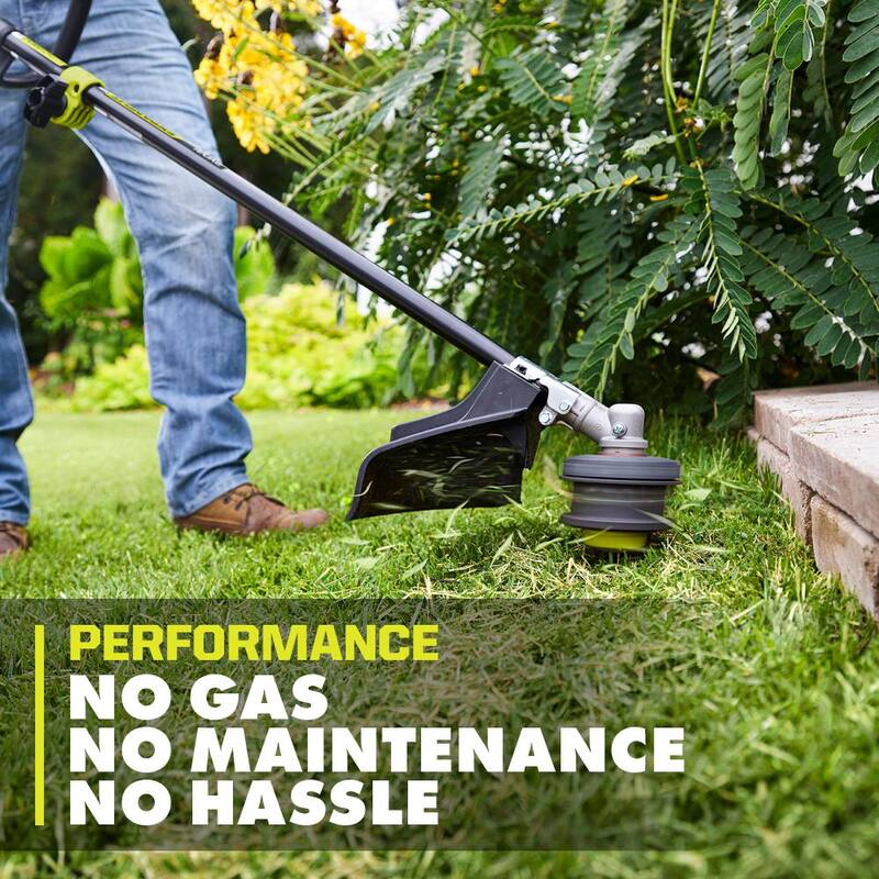 RYOBI 40V 15 in. Expand-It Cordless Battery Attachment Capable String Trimmer with 4.0 Ah Battery and Charger - RY40ST01K