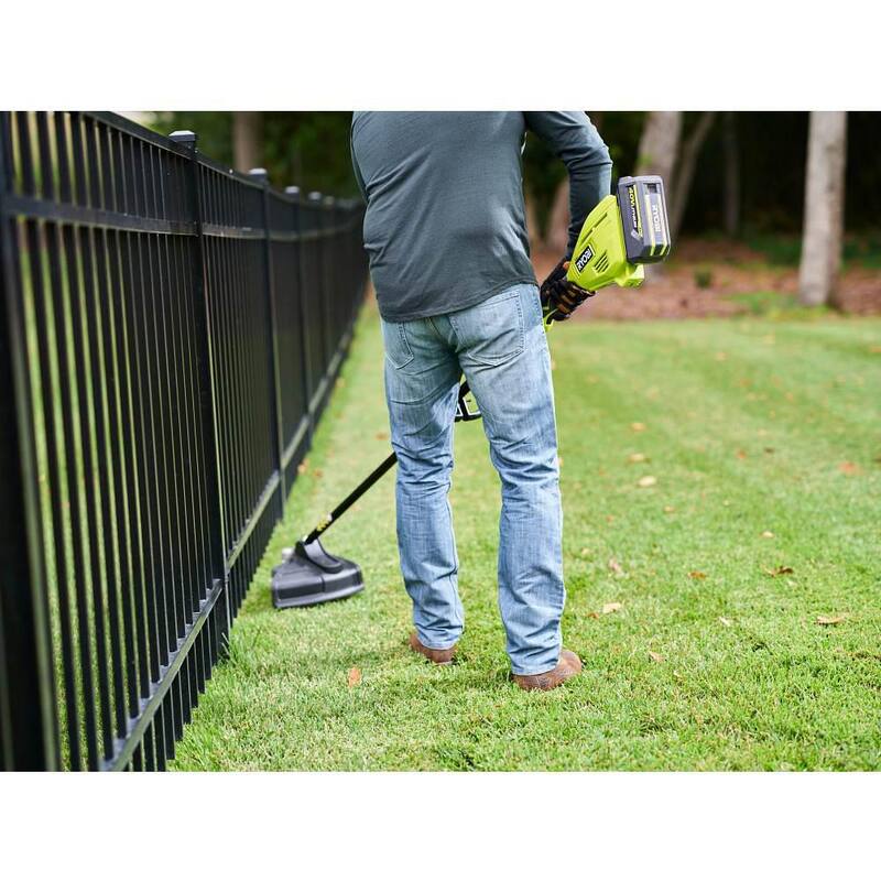 RYOBI 40V 15 in. Expand-It Cordless Battery Attachment Capable String Trimmer with 4.0 Ah Battery and Charger - RY40ST01K