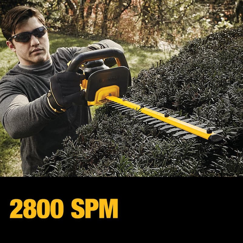 DEWALT 20V MAX 22 in. Cordless Battery Powered Hedge Trimmer (Tool Only) - DCHT820B