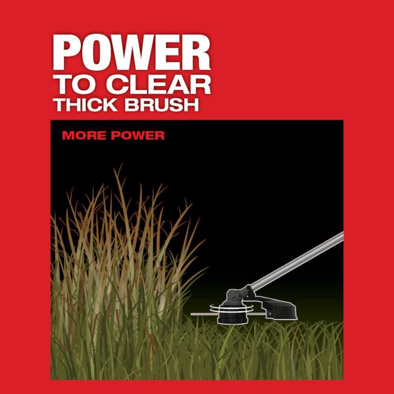 Milwaukee M18 FUEL 18V Lithium-Ion Cordless Brushless String Grass Trimmer with Attachment Capability (Tool-Only) - 2825-20ST