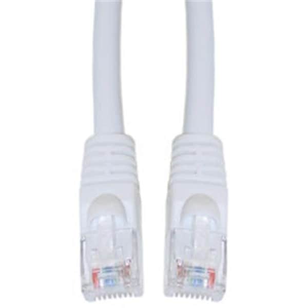 Cable Wholesale CableWholesale 10X8-09150 Cat6 White Ethernet Patch Cable  Snagless Molded Boot  50 foot - 10X8-09150