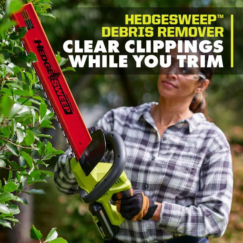 RYOBI 40V 24 in. Cordless Battery Hedge Trimmer with 2.0 Ah Battery and Charger - RY40HG01K