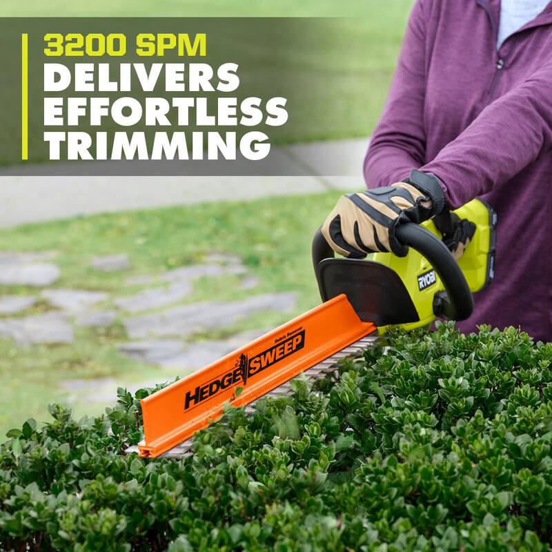 RYOBI ONE+ 18V 22 in. Lithium-Ion Cordless Hedge Trimmer (Tool Only) - P2609BTL