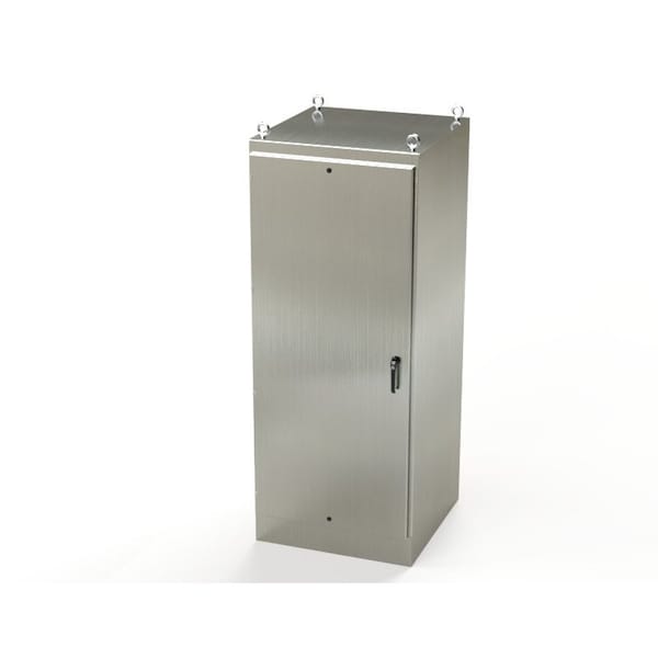 Saginaw Control & Engineering 304 Stainless Steel Electrical Enclosures, 90 in H, 36 in D, 36 in W, NEMA 3R, 4, 4X, 12, 13 - SCE-90EL3636SSFS