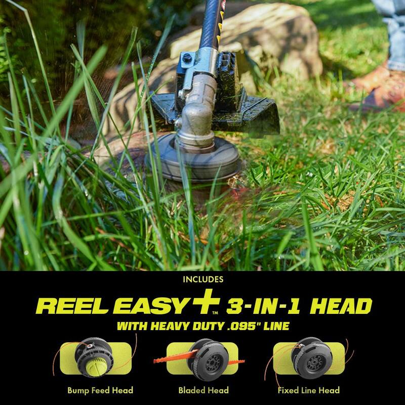 RYOBI 40V HP Brushless 16 in. Cordless Carbon Fiber Shaft Attachment Capable String Trimmer with 4.0 Ah Battery and Charger - RY40HPST01K