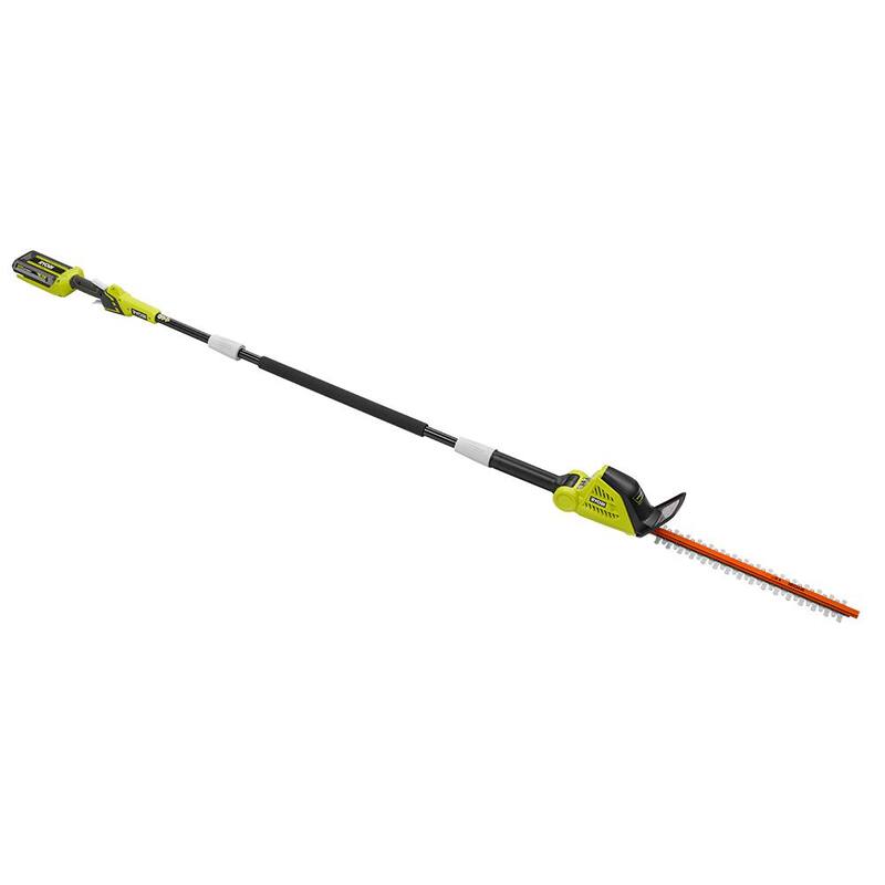 RYOBI 40V 18 in. Cordless Battery Pole Hedge Trimmer with 2.0 Ah Battery and Charger - RY40630