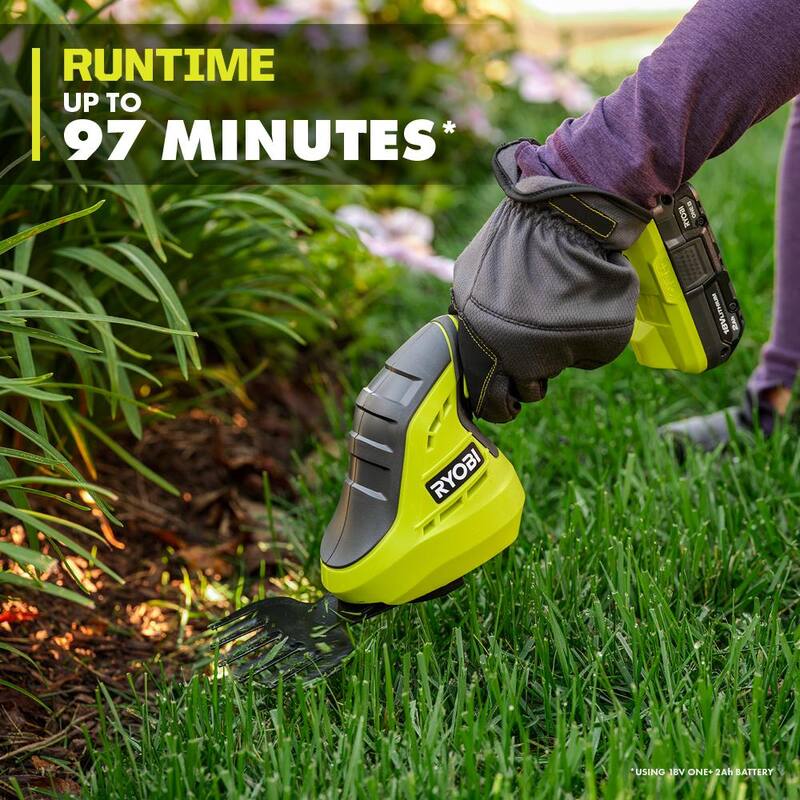 RYOBI ONE+ 18V Cordless Grass Shear and Shrubber Trimmer (Tool Only) - P2908BTL