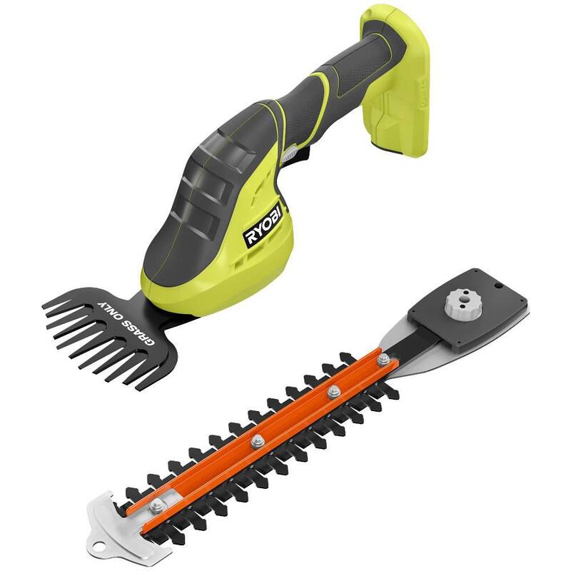 RYOBI ONE+ 18V Cordless Grass Shear and Shrubber Trimmer (Tool Only) - P2908BTL